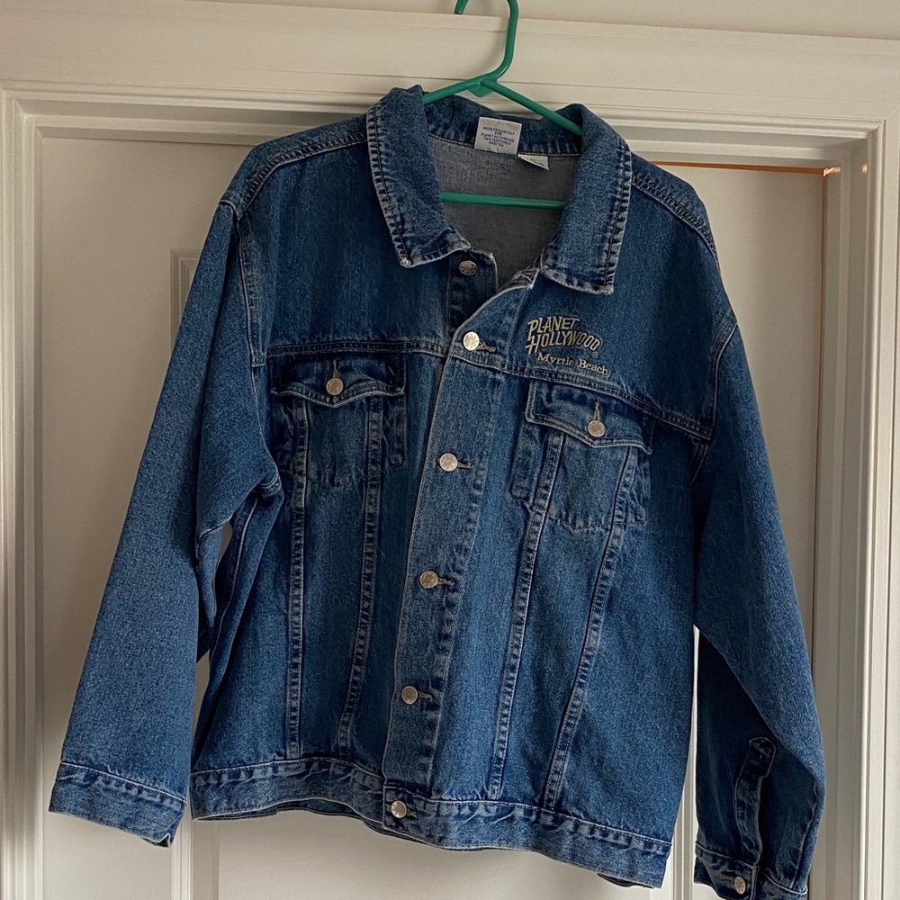 Planet Hollywood Men’s Vintage Blue Denim Jacket from 1998